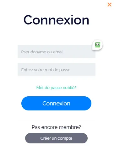 Connexion des membres du HERMES CASINO