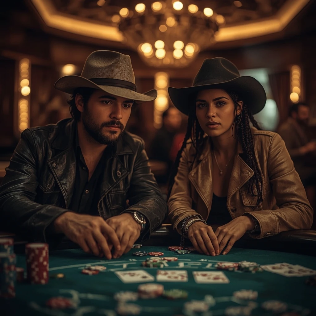 photo de deux joueurs de poker Hermes Casino
