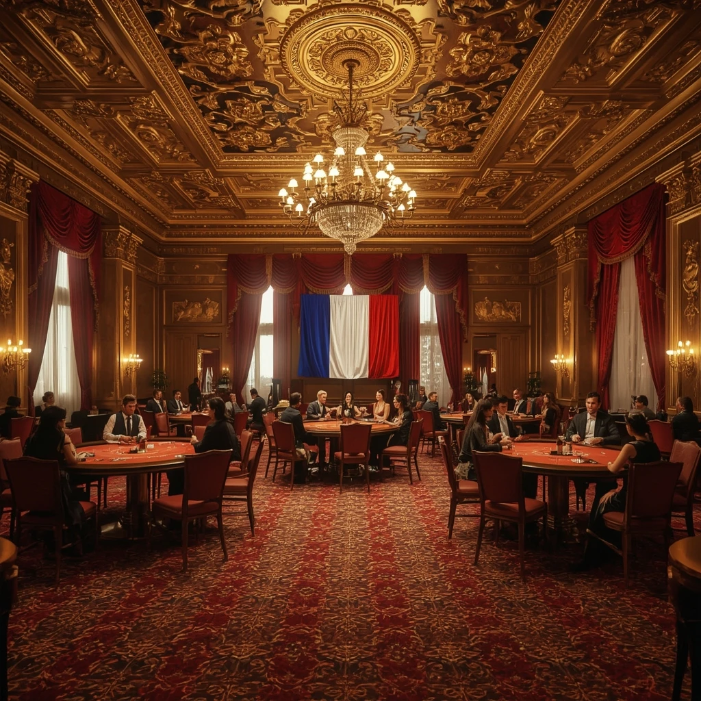 Le casino et le drapeau français HERMES CASINO